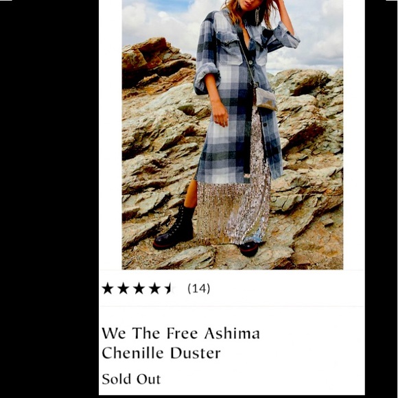 FREE PEOPLE Ashima Chenille Duster/Kimono/Jacket Sz S - Picture 2 of 12